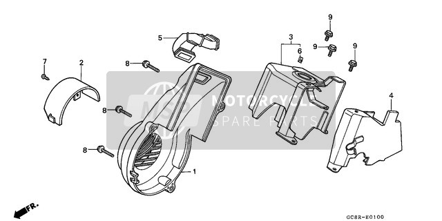 Couvercle du ventilateur/Envelopper/ Air Guider Couverture